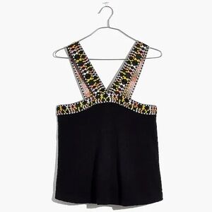 NWT Madewell Embroidered Swing Sweater Tank